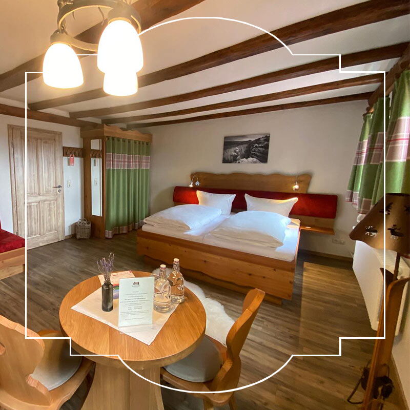 Eines unserer liebevoll eingerichteten Baudenzimmer